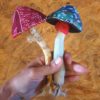 Mushroom pin, mushroom brooch, fabric mushroom