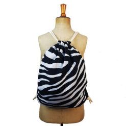 Drawstring bag, zebra bag, backpack