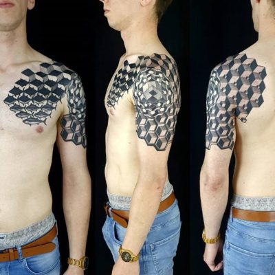 Izhar Rott Geometric Tattoo