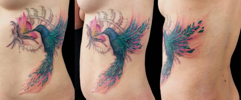 Izhar Rott Humming bird Tattoo