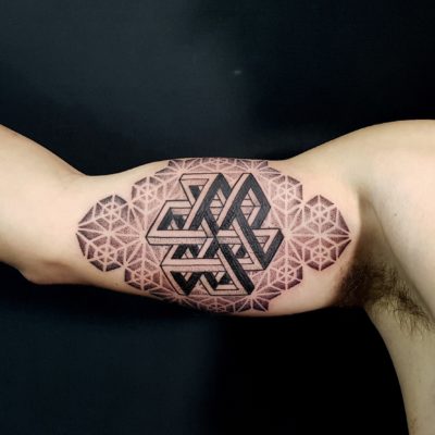 Izhar Rott Geometric Tattoo