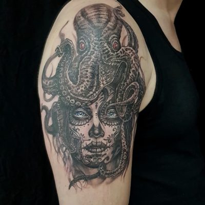 Izhar Rott Medusa Tattoo