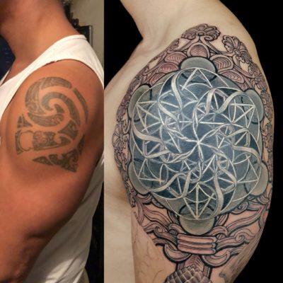 Izhar Rott Cover-up Tattoo