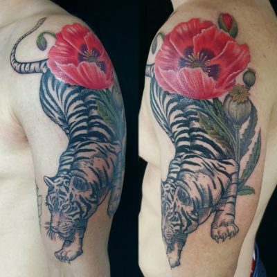 Izhar Rott Tiger Tattoo