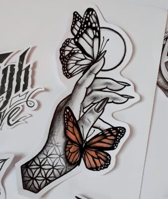 tattoo design, light art tattoo
