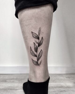 Lightart tattoo, leg tattoo, flash tattoo design