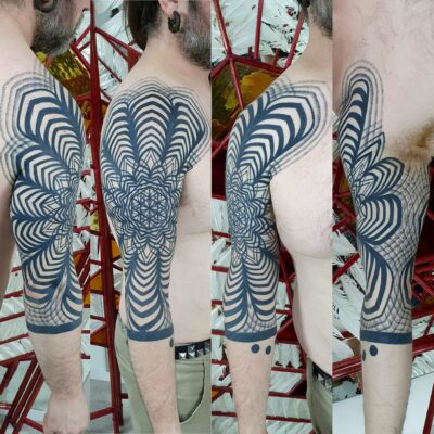 Izhar Rott Tattoo, geometric tattoo, sacred geometry