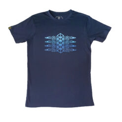 Art Deco Geometric T-shirt in Dark Blue
