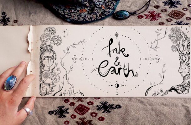 Emily Ink & Earth hand poke tattoo artist